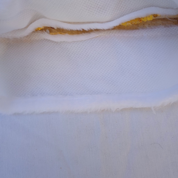 Gold Sequin Santa Hat Christmas Holiday Festive Gift Party Yuletide Cheer Fun - Picture 5 of 8